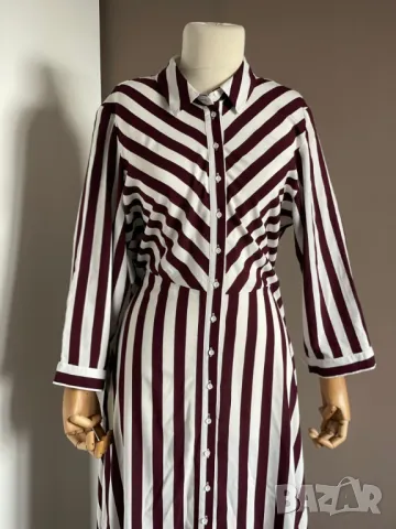 Y.A.S. Рокля тип риза Savanna, XL, снимка 3 - Рокли - 49535533