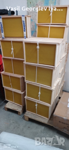 Пчелни рамки с монтирани восъчни основи, снимка 4 - За пчели - 36108620