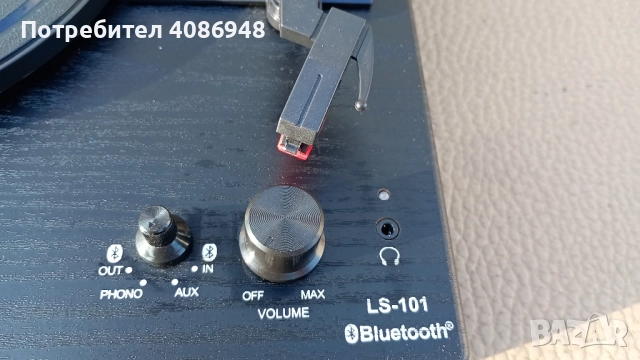 Грамофон Lenko Bluetooth модел LS 101 внос от Швейцария работи перфектно , снимка 5 - Грамофони - 52127895