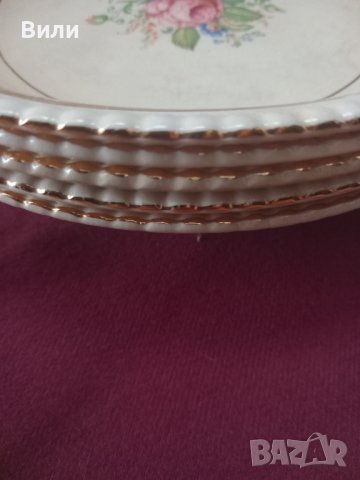 Старинни английски порцеланови чинии , снимка 5 - Чинии - 41760770