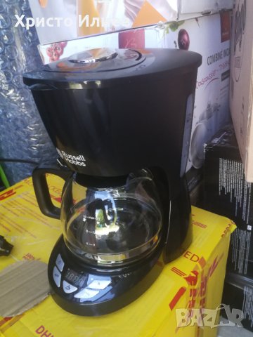 Кафе машина Кафемашина Russell Hobbs със стъклена кана и таймер, снимка 9 - Кафемашини - 41599542