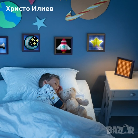 Фоторамка цифрова с пиксели 16 х 16 RGB LED програмируема Divoom Pixoo, снимка 6 - Лед осветление - 52465119