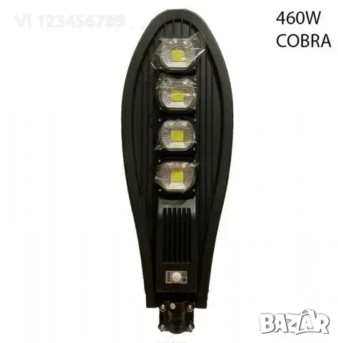 Соларна COB улична лампа COBRA 180W, снимка 3 - Външни лампи - 50693178