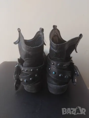 Луксозни дамски боти естествена кожа, снимка 2 - Дамски боти - 48984369