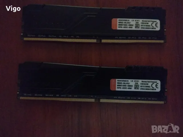 HyperX Fury 16GB 2400MHz DDR4 CL15, снимка 2 - RAM памет - 55955988
