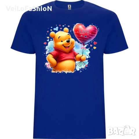 Нова сладка детска тениска с Мечо Пух в четири цвята, снимка 4 - Детски тениски и потници - 48867623