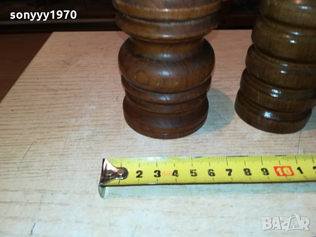 3бр дървени прибори-сол/пипер от германия 2810211706, снимка 13 - Антикварни и старинни предмети - 34613803