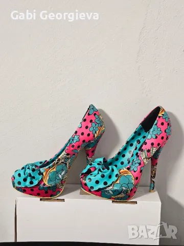 Дамски нови летни обувки на ток 36 номер, снимка 2 - Дамски обувки на ток - 47985550