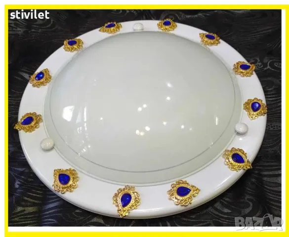 ПЛАФОН СИНЯ КАПКА  - НОВО- 3D ЕФЕКТ., снимка 9 - Лампи за таван - 47360374