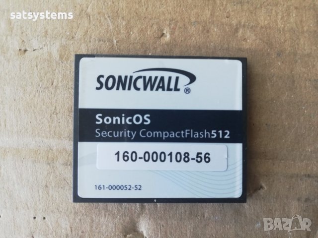 SONICWALL 512MB SonicOS Security Compact Flash Memory Cards, снимка 1 - Други - 41067189
