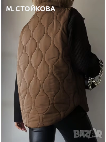 кафяв елек в размер XL, снимка 4 - Елеци - 52890641