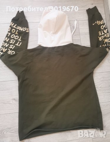 Пуловер с качулка, снимка 3 - Блузи с дълъг ръкав и пуловери - 44445732