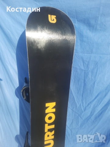 Сноуборд BURTON PROGRESSION 163Wсм. С автомати WIDE, WOODCORE, sidewall, ROCKER  , снимка 8 - Зимни спортове - 52770502