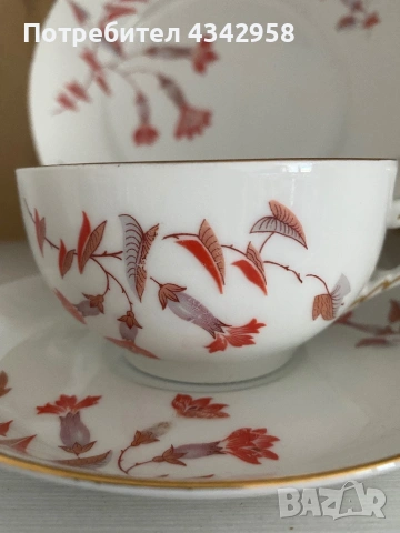 Винтидж порцеланово трио Rosenthal R&C Kronach Bavaria . 1910-1930г., снимка 2 - Антикварни и старинни предмети - 53811241