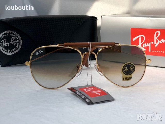 Ray-Ban RB3422 RB3025 limited edition слънчеви очила Рей-Бан авиатор с кожа, снимка 6 - Слънчеви и диоптрични очила - 41669335