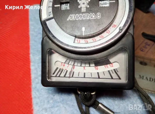 ЛЕНИНГРАД 8 Стар ПРЕЦИЗЕН РУСКИ ФОТОГРАФСКИ СВЕТЛОМЕР СССР 1988г. с КАЛЪФ ЕСТЕСТВЕНА КОЖА 47551, снимка 5 - Антикварни и старинни предмети - 47694873