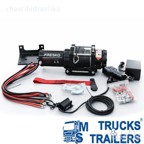 Електрическа лебедка със стоманено въже PRESKO T-REX 3.0 12V