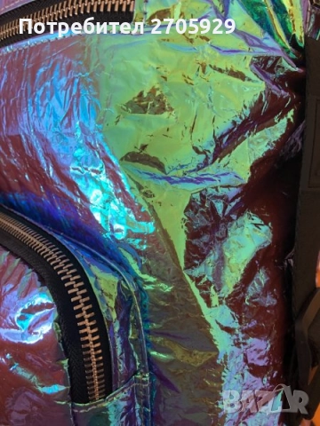 Zara шанжирана ефектна раница цвят хамелеон, снимка 9 - Кенгура и ранички - 51470601