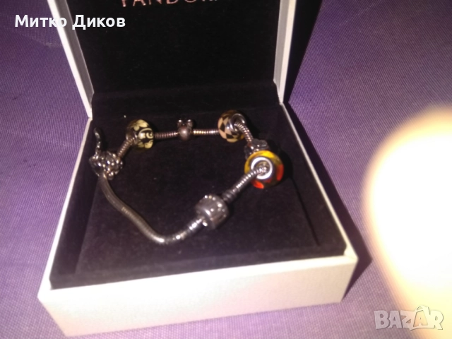 Пандора сребърна гривна нова, снимка 2 - Гривни - 52788601