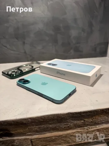 КАТО ЧИСТО НОВ Iphone 16, 98% батерия Teal, снимка 4 - Apple iPhone - 56201650