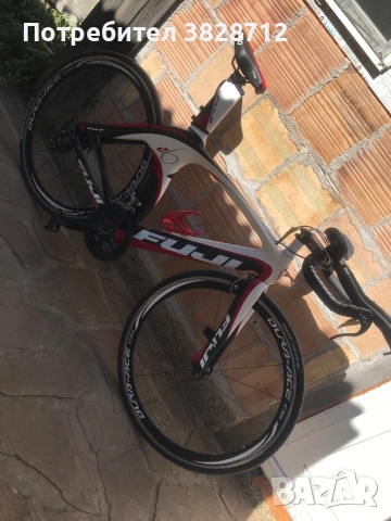 Карбонов шосеен велосипед Fuji , снимка 3 - Велосипеди - 52446886