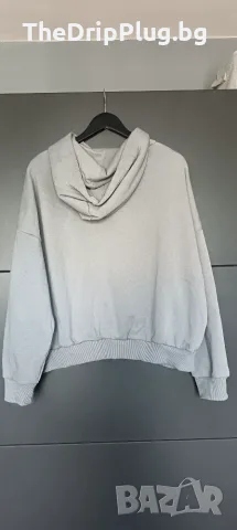 Cropp дамски суичър размер L в сиво hoodie отлично състояние , снимка 3 - Суичъри - 55838436