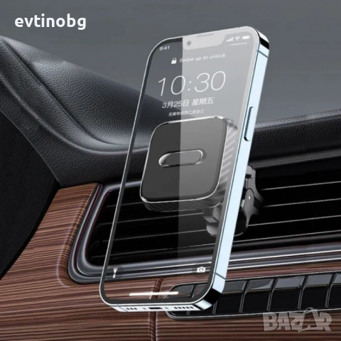 Магнитна поставка за телефон с 4 магнита във форма на квадрат с възможност на въртене на 360 градуса, снимка 6 - Аксесоари и консумативи - 53869916