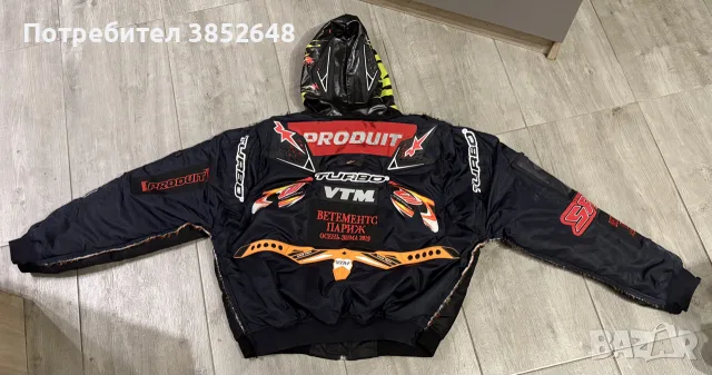 Kanye Vetements AW18 Moto Racing Bomber Jacket - Worn by Kanye, снимка 5 - Якета - 56067193
