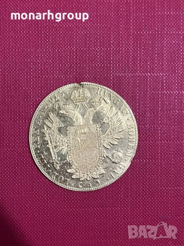 Златна монета Franc Iosif 4дуката , снимка 2 - Колиета, медальони, синджири - 53658339