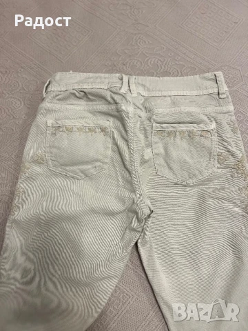 Бежови дънки на Zara., снимка 3 - Дънки - 51291455