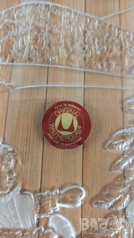 Стъклено коледно плато - Walther, Германия, снимка 3 - Други - 49767088