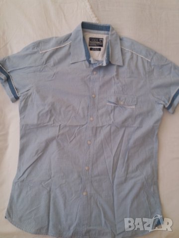 Риза с къс ръкав с джобче EXSIDE , снимка 2 - Ризи - 33848287