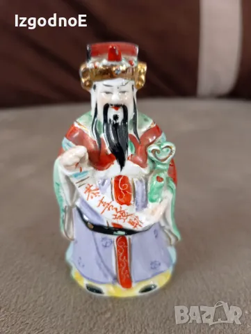 Стара порцеланова китайска фигура, ретро азиатка порцеланова фигура , снимка 5 - Колекции - 49190716