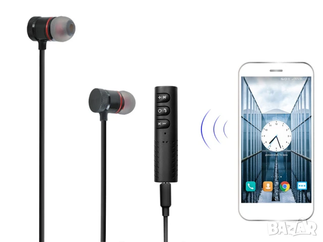 Аудио адаптер, Bluetooth 4.1, Съвместим с iOS и Android, Вграден микрофон, снимка 11 - Слушалки, hands-free - 50983215