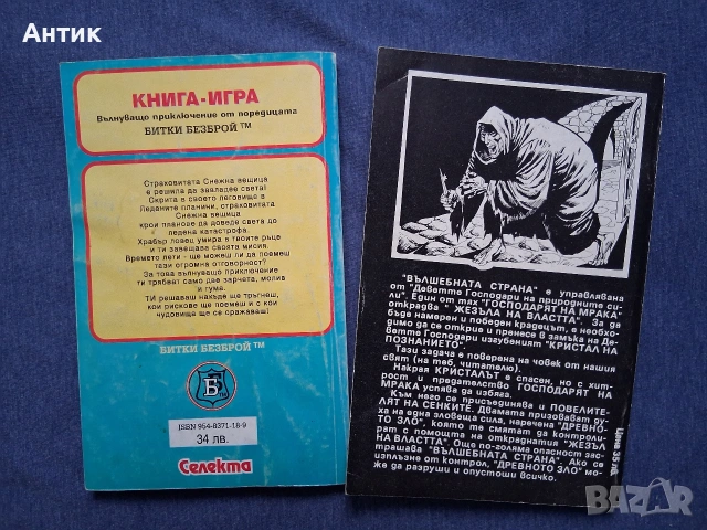 ЛОТ Стари Книги - Игри Принцът на Алкирия Леговището на Снежната Вещица Планетата на Смъртта, снимка 11 - Колекции - 53063303