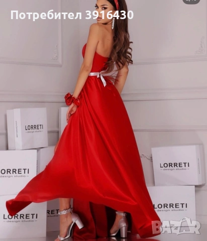 Червена рокля Lorelli, корсет, като нова, снимка 4 - Други - 53363663