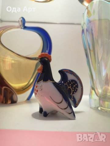 Руски порцелан, ЛФЗ: солница/пиперник Пуйка и Петел , снимка 3 - Други - 53759743