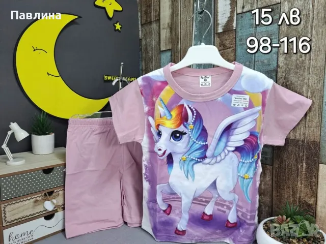 Пижами за момиче с къс ръкав , снимка 5 - Детски пижами - 48911318