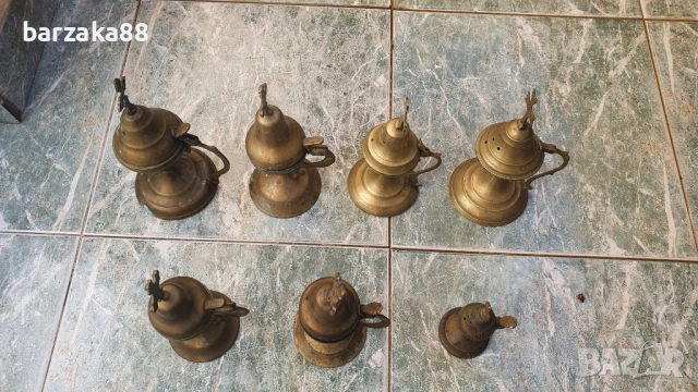 Месингово кандило Кандила 7 броя, снимка 6 - Антикварни и старинни предмети - 52205138