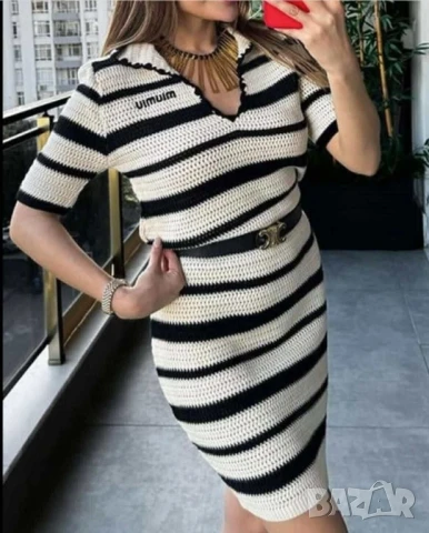 рокля плетиво miu miu , снимка 3 - Рокли - 50950339