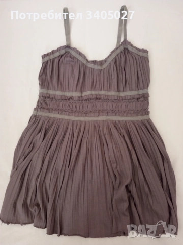 Лилава плисирана туника, С размер