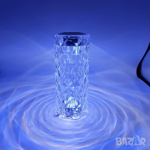 Топ цена!!! Кристална LED лампа, презареждаща, 16цвята и дистанционно, снимка 4 - Лед осветление - 52320819