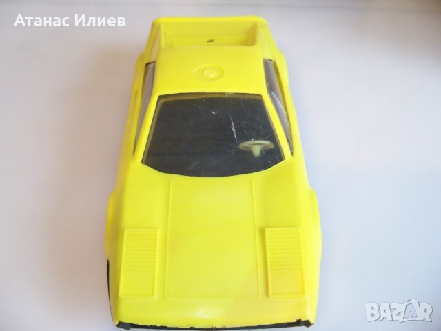 Кола с инерционен двигател соц играчка жълта, снимка 2 - Коли, камиони, мотори, писти - 41975063