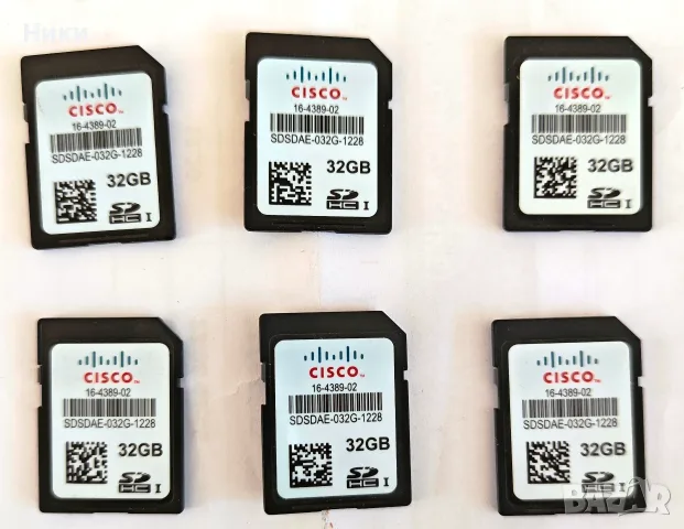 Cisco 32GB SD карти за сървъри UCS-SD-32G-S (16-4389-02) – 6 броя