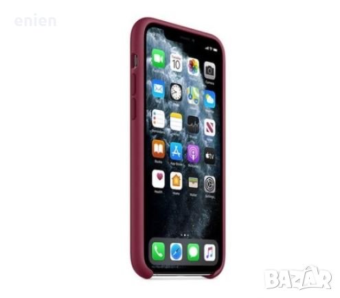 Силиконов Кейс Apple за iPhone 11 Pro / Бордо /, снимка 4 - Калъфи, кейсове - 41911941