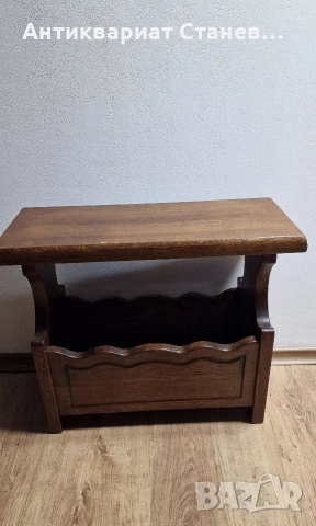 Масивна дъбова поставка за вестници, снимка 4 - Декорация за дома - 52619296