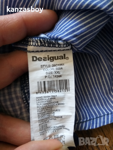 desigual - страхотна мъжка риза 2ХЛ, снимка 7 - Ризи - 36210289