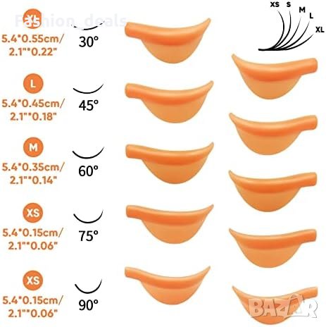 Нови 10 броя Силиконови повдигащи подложки за къдрене извиване на мигли Жени Многократна употреба, снимка 2 - Други - 41956126