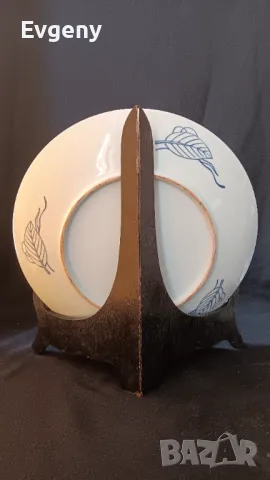 Японска антична керамична плоча , снимка 5 - Декорация за дома - 48808455