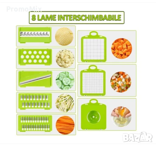 Мултифункционално кухненско ренде Blaumann BL-3952 14в1 Мулти ренде Кухненско ренде, снимка 9 - Аксесоари за кухня - 51260312